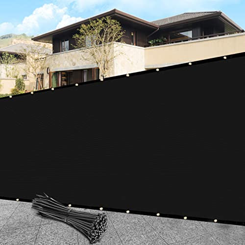 SHADEWIZ Sichtschutzzaunabdeckung, 1,2 m x 15,7 m, strapazierfähig, mit Reißverschlussband für Deck, Terrasse, Hinterhof, Außenpool, Veranda, Geländer – wir können individuelle Größen herstellen