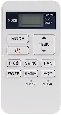 ALLIMITY Reemplazo de Mando a Distancia Aire Acondicionado adaptar por Toshiba Air Conditioner AC A/C RBC-ASX11E-C RAS-24BKVG-TR RAS-07BAV-E RAS-10BAV-E RAS-07BAVG-E RAS-05BAVG-E RAS-18BAVG-TR