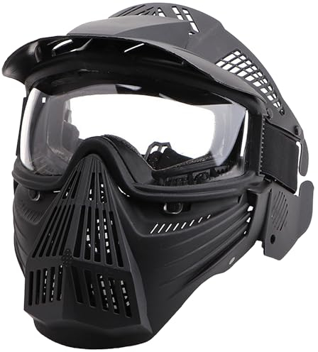 Gunyoo Airsoft Maske Vollgesicht Paintball Maske mit Augenschutz Schlagfest für Halloween Cosplay Film Requisiten Paintball CS Spiel