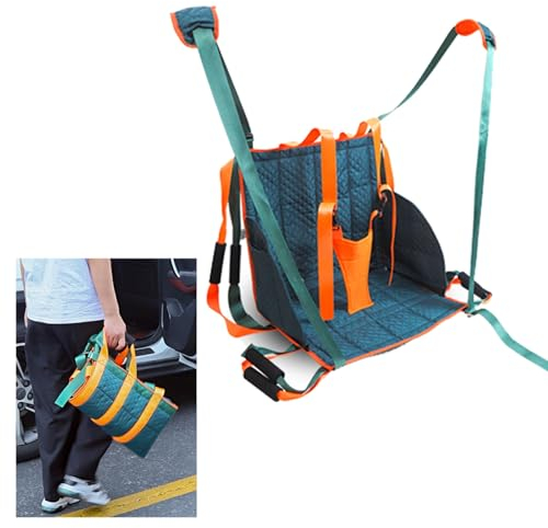 Silla de Ruedas Subir Escaleras Correa de Transferencia de Silla de Escalera de Seguridad, Silla de La Evacuación de La Honda del Salvaescaleras de Las Personas Mayores, Portátil Ligero Estera del Tab