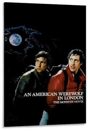 keev Leinwandposter An American Werewolf in London, Wandkunst, dekoratives Gemälde, Poster, 20 x 30 cm, Rahmenstil