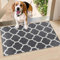 Hafaa Door Mat Indoor & Outdoor - Non Slip Heavy Duty Doormats - Stylish & Printed Mat - Perfect Dust Grabbing Shoes Scrapper Door Mats (Ava Grey, 40cm x 60cm)
