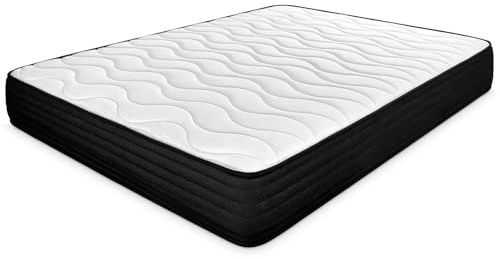 amuéblate online Viskoelastische Matratze Venus wendbar (Winter-Sommer), Härtegrad mittel bis hoch, Dicke 25 cm, milbendicht, antibakteriell und hypoallergen, 150 x 190 cm