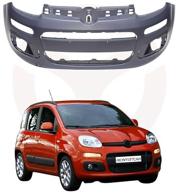 Paraurti con Primer da Verniciare, Compatibile con Fiat Panda (319) dal 2012 in poi (Anteriore)
