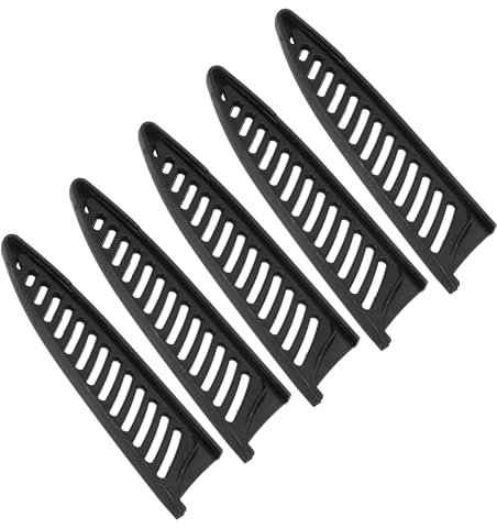 PATIKIL PP Safety Knife Cover Sleeves for 4 Ceramic Knife, 5 Pack Knives Edge Guard Blade Protector Universal Knife Sheath for Kitchen Chef Knife, Black