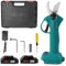 Podadora eléctrica 48 V, diámetro de corte 30 mm, 2 baterías 9000 mAh podadora, sastre de árboles frutales, adecuado para jardines, ramas (2 baterías.1 cargador)
