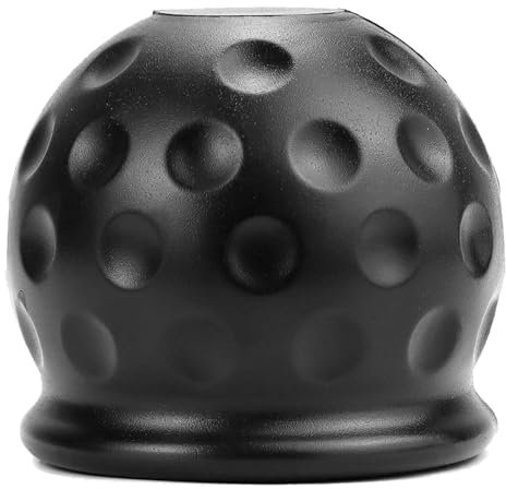 CXTM Anhängerkupplung Kugelschutzkappe, Universal 50mm Anhängerkupplung Abdeckung, für Auto Kugelkopf-Kupplung Schutzkappe schwarz(Soft Ball Cover)