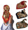 JXCTNNU 3 Stück Kopftuch Seidentuch Halstuch Halstücher 90×90cm Große Quadratische Schals Haartuch Damen Zum Binden Bandana Haarschmuck Satin Tuch für Haare (Rot, Schwarz, Armeegrün)
