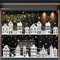 JOLCEEY 10 Sheets Christmas Window Stickers, Christmas Window Clings Decals Xmas Double-Side Reusable Window Clings Decorations for Christmas Window Indoor Party Decorations