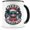 Samunshi® Weihnachten Tasse mit Spruch Merry Christmas Katze Geschenk für alle Katze Fans Kaffeetasse Tier Weihnachts Tassen zum Geburtstag Weihnachten 300ml schwarz