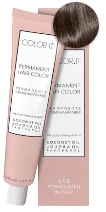 COLOR.IT by BM - Permanente Haarfarbe in Salonqualität, 100ml (7.75 Mittelblond Braun Mahagoni, 1er Pack)