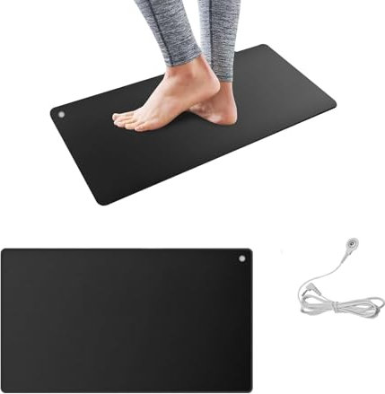 Erdungsmatte, 60 x 40 cm, reduziert Angst und Stress, Erdungsmatte für besseren Schlaf und Balance, Erdungsmatte für den Einsatz zu Hause, im Büro, bei der Arbeit – Erdungsbrunnenmatte für Gesundheit