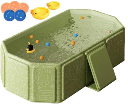 Bañera De Bebé Plegable, Bañera Grande Para Niños Pequeños, Cuenca De Ducha Portátil, Diseño Conveniente, Cómodo, 75x70x25cm, Para Hogar, Viajes, Niños, Niñas