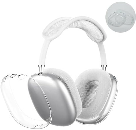 Yesimola Hülle Kompatibel mit AirPods Max abellose Kopfhörer,Weiche TPU Case Transparent Schutzhülle Stoßfest Kratzfest Staubdicht, für AirPods Max