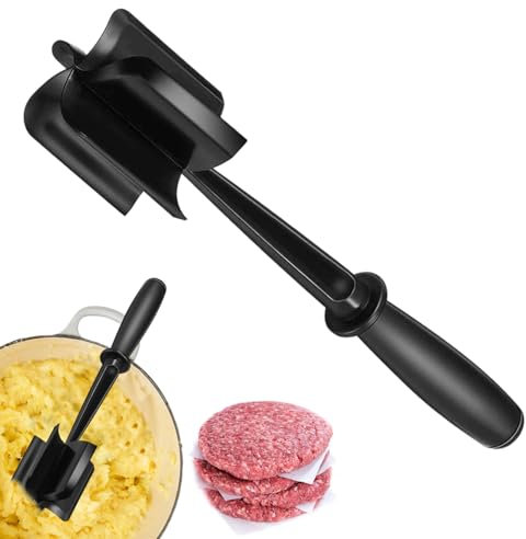 Meat Chopper for Cooking – Mince Masher with Blades – Non-Stick Heat-Resistant Ground Meat Breaker for Beef, Turkey & More
