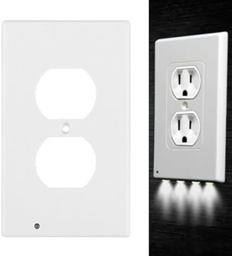 Night Lights Plug Into Wall, Automatic Sensor LED Light, Energy-Efficient Plug-In Night Light, Ideal for Bedrooms, Bathrooms, Corridors, Nursery and Home Decoration, 75x35x125 mm