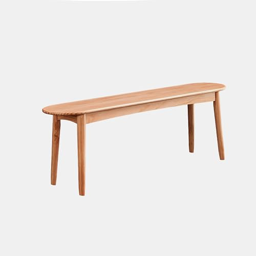 BAYTEWJX Esstischbank Modern,Holz Fußende Bettes Bank,Küchenbank Wohnzimmerbank,für Schlafzimmer Flur Eingang.(Original Wood,120x30x45cm)