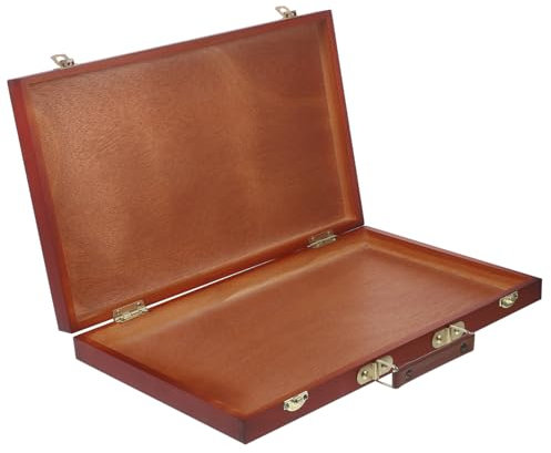 DIYEAH Caja De Madera Para Pintar De Estilo Europeo Caja De Dibujo Ligera Para Bolígrafos Para Guardar Herramientas De Pintura y Usar Exteriores
