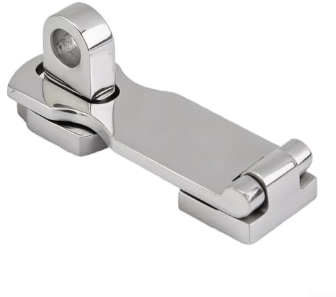 316 Stainless Steel Door Hasps, Marine Grade, 3 Inch Heavy Duty Turning Padlock Eye Mount Swivel Safety Hasp