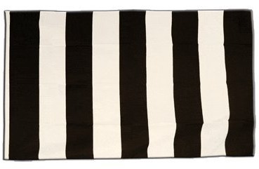 Flaggenfritze Fahne/Flagge Streifen schwarz weiß + gratis Sticker