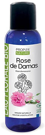 Hydrolat de Rose de Damas Bio - Rosa damascena - Eau florale conservée - 100% frais - 100 ml - PROPOS'NATURE