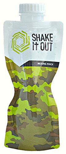 Shake it Out klappbar Shaker Flasche für Protein Nahrungsergänzungsmittel (12 Unzen), camouflage