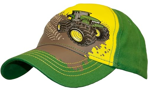 John Deere Boys' Toddler Baseball Cap, Green/Yellow
