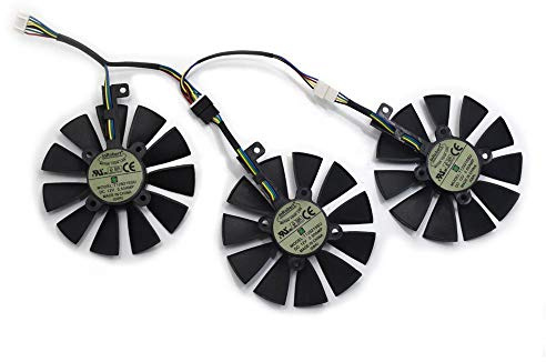 inRobert 87mm T129215SU Graphics Card Cooling Fan for ASUS Strix GTX980Ti/R9390/RX480/RX580 Video Card Cooler (Fan-3pcs)