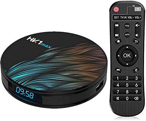 Sofobod HK1 MAX Smart TV Box Upgraded Newest Android 10.0 with 4GB RAM 32GB ROM,Cortex-A53 64 bit Quad-Core CPU,BT4.0, 2.4G/5G Dual WiFi, H.265 Decoding HD 4K:HK1 MAX 4+32