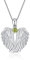 VONALA Guardian Angel Wings Halskette Sterling Silber Anh?nger mit Sparkle Cubic Zirconia Schmuck f¨¹r Frauen M?dchen Geburtstag Geschenk Birhstone August