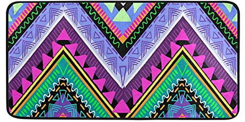 HaJie Bohemian Zig Zag Chevron Fußmatte Indoor Outdoor rutschfest personalisiert Küche waschbar Eingangsbereich Teppich Schlafzimmer Lange Fußmatte