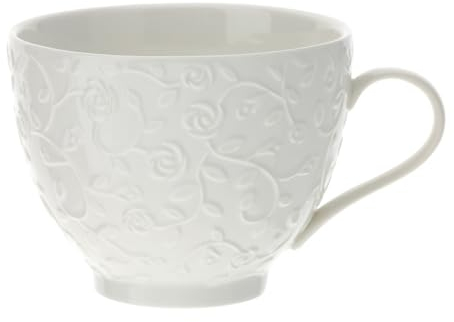 HERVIT 29404 TAZZA COLAZIONE PORCELLANA DIA.12XH9CM ROMANCE
