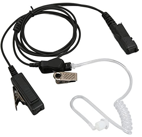 Bewinner Auriculares de Tubo Acústico con PTT, Micrófono para Walkie Talkie XPR3000 XPR3300 MTP3250 Tetra MTP3100 Tetra Auriculares de Radio de 2 Vías, Sonido Claro, Clip de
