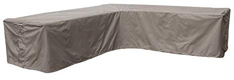 Raffles Covers Eck-Lounge-Hülle L-form 280 x 280 x 100 H: 70 cm | Atmungsaktiv | Wasserdicht | UV - beständig | Doppelt genähte, PU-versiegelte Naht | Elastischer Kordelzug |