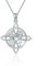 HUKKUN Hexenknoten Kette Silber 925 Damen Keltischer Knoten Hexen Anhänger Halskette Wicca Hexen Schmuck Geschenke für Frauen