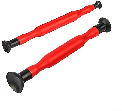 Kit de herramientas de lapeado manual de válvula de 2 piezas, palo de lapeado para coche, molienda manual con ventosa, válvula cilíndrica, herramienta de lapper, ventosa de doble extremo