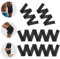 Lot de 4 manchons de compression hautement élastiques pour mollet et coude pour homme et femme, manchon de compression enveloppant les jambes et les bras, bande de compression respirante pour soulager