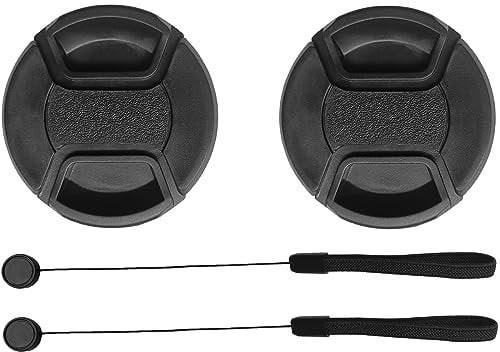 77mm Lens Cap Cover for Canon EF 24-70mm f/4L is USM,Nikon AF-S NIKKOR 24-70mm f/2.8G ED,Hxdzieory [2 Pack]