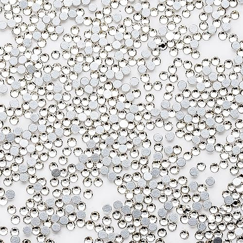 YHMQ DU 576 pièces Strass Cristaux à Ongles - Strass pour Ongles Transparents - SS30 (6,4-6,5 mm)