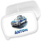 timalo® Brotdose Kinder personalisiert mit Namen | Bento Lunchbox Unterteilung mit Fächern | Jungen Mädchen Kindergarten Schule Geschenk | 21 - Polizei Auto