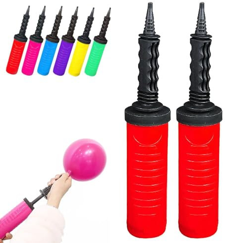 Confezione da 2 pompe per palloncini, gonfiatore manuale, pompa manuale, adatta per palloncini, kit di arco per palloncini, ghirlande per palloncini, manueller Inflator, Ballon-Handpumpe, geeignet