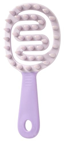 Massagekamm - Haarshampoo Kamm, Silikon Kopfhaut Massagegerät Kamm | Shampoo Bürste mit Griff Kopfmassagegerät für Haarpflege und Kopfentspannung, Komfortables Griffreinigungswerkzeug für Männer