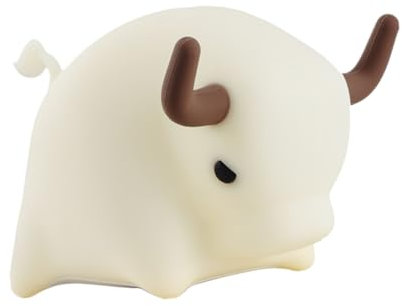 WOONEKY 1 Stück Silikon Cartoon Klopfte Lampe Cartoon Kalb Nachtlicht Silikon Nachtlampe Nachttischlampe LED Kalb Nachtlampe Cartoon Nachttischlampe Kinderzimmer Nachtlicht