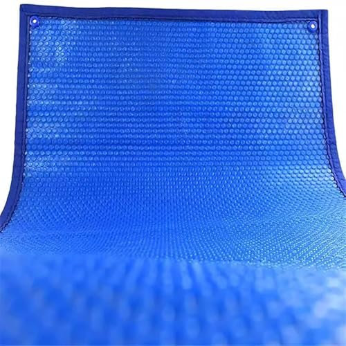 Couverture de Piscine Flottante Thermique, Protection Anti-poussière pour piscines solaires avec œillets/Bulles, pour intérieur et extérieur, Pliable, Facile à Installer, 4 x 9 Pieds (1,2 x