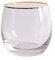 Tasse en verre, tasses en verre/gobelets en verre, verres à boire ménagers, jus de fruits transparents, verres à vin avec bord doré, verres en cristal, verres à eau épais, verres à boire(Style C)