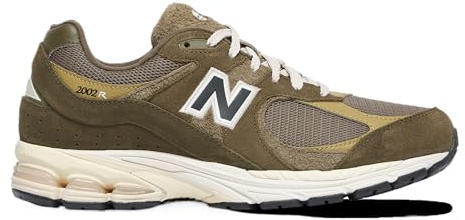 New Balance 2002R Shoes - Dark Moss/Covert Green, Green/Black/White, 8.5 UK