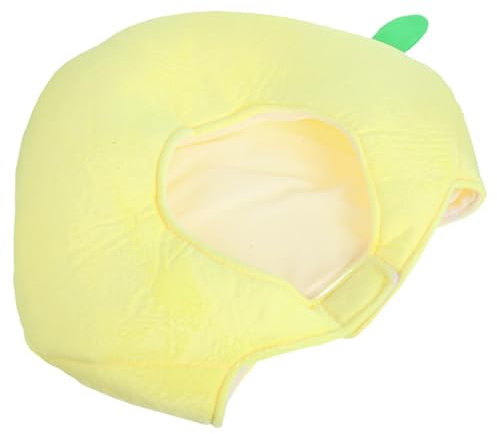 Cabilock 1stk Zitronenhaube Fruchtkopfkostüm Party-Cosplay-Hut Zitronenplüsch Obst-Foto-Requisiten Plüsch-deko-hüte Zitrone Kostüm Neuartige Kopfbedeckungen Kappe Pp Baumwolle Yellow