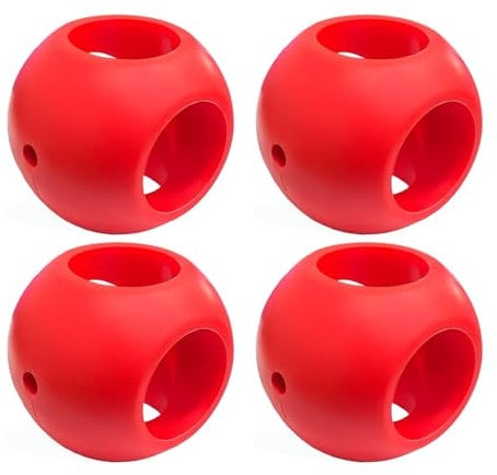 Namvo Magnetische W?schekugeln Gegen Kalk, Für Gereinigtes Wasser in Der Waschmaschine, Rot, 4 Stück