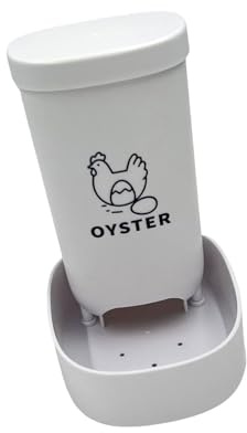 Pocoiau Multi Purpose Poultry Feeder For Shells And Grit Construction Easy To Clean Outdoor Use Stable Chicken Feeding Container