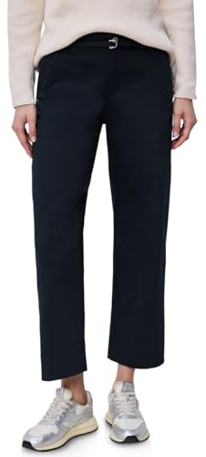 Street One Straight Leg Hose mit Gürteldetail Shadowed Navy 40
